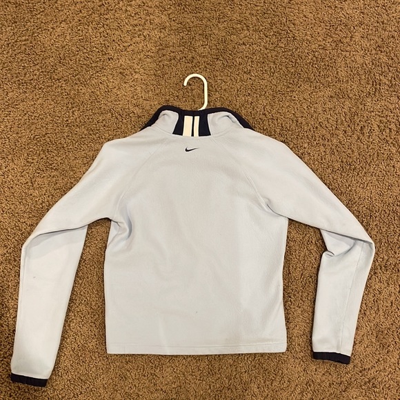 baby blue nike half zip